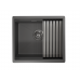 Кухонная мойка GRANULA KS-5045U, ГРАФИТ МАТОВЫЙ, стальная KITCHEN SPACE 