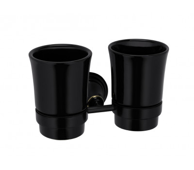 Подстаканник FIXSEN Luksor двойной FX-71607B черный 