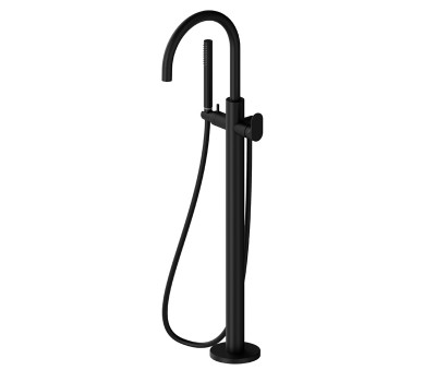 Смеситель для ванны Newform Linfa II 69484E.01.093 Черный матовый 