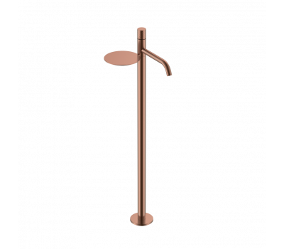 Смеситель STICK напольный для раковины COPPER BRUSHED DIAMOND Boheme 120-CB брашированная медь