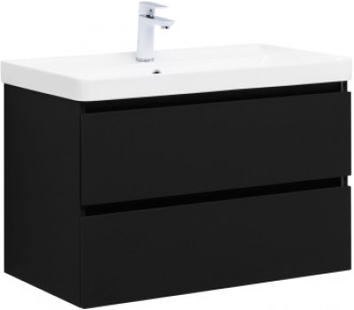 Тумба под раковину Aquanet Вега 2.0 80 черный 00337955 Тумба под раковину Aquanet Вега 2.0 80 черный 00337955