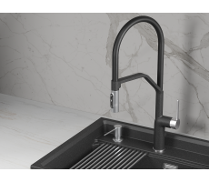 Смеситель для кухни GRANULA 9012, ЧЁРНЫЙ 