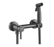 Гигиенический душ со смесителем Raffine F207T, оружейная сталь