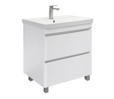 Тумба-умывальник напольная Comforty Валдай-80Н белая матовая с раковиной Comforty 4480 00-00019070 Тумба-умывальник напольная Comforty Валдай-80Н белая матовая с раковиной Comforty 4480 00-00019070