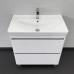 Тумба-умывальник напольная Comforty Валдай-80Н белая матовая с раковиной Comforty 4480 00-00019070 