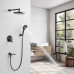 Душевая система встраиваемая Shevanik S4335H, черный