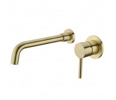 Смеситель для раковины встраиваемый Feramolli GL677-26 (260мм.), золото Смеситель для раковины встраиваемый Feramolli GL677-26 (260мм.), золото