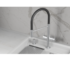 Смеситель для кухни GRANULA KS-8277, НЕРЖ, KITCHEN SPACE 