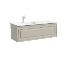 Тумба подвесная SANCOS Very левая 1195х445х406, c одним ящиком оснащенным доводчиками, Beige Soft , арт.VR120LCE Тумба подвесная SANCOS Very левая 1195х445х406, c одним ящиком оснащенным доводчиками, Beige Soft , арт.VR120LCE