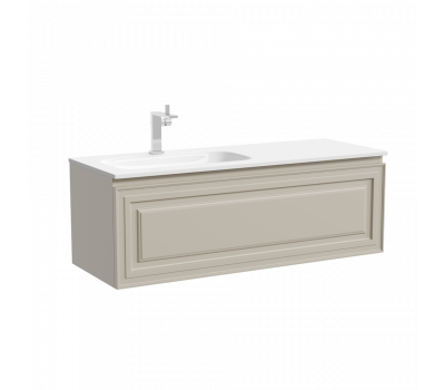 Тумба подвесная SANCOS Very  левая 1195х445х406, c одним  ящиком оснащенным доводчиками, Beige Soft , арт.VR120LCE 