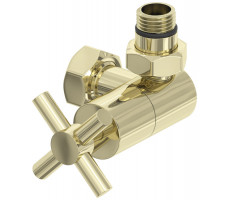 Вентиль Сунержа 3D G 1/2" НР х G 3/4" НГ правый крест цвет-шампань 020-1411-1234 