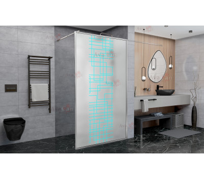 Душевая перегородка AvaCan LC 100 MT Хром 