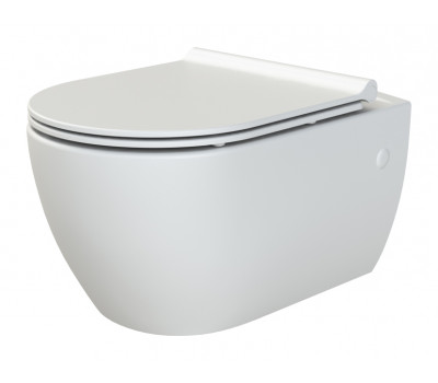 Унитаз подвесной Boheme Bianca 963-W белый глянец, сидение отдельно Унитаз подвесной Boheme Bianca 963-W белый глянец, сидение отдельно