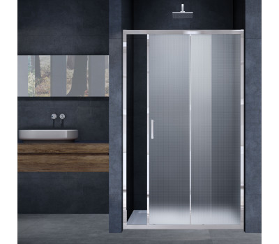 Душевая дверь Vincea Alpha VDS-3AL100MT, 1000, хром, стекло текстурное 