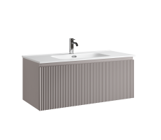 Тумба подвесная SANCOS Snob R 1.0 995х445х406, c одним ящиком оснащенным доводчиками, Doha Soft , арт.SNR1.0100SM Тумба подвесная SANCOS Snob R 1.0 995х445х406, c одним ящиком оснащенным доводчиками, Doha Soft , арт.SNR1.0100SM