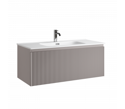 Тумба подвесная SANCOS Snob R 1.0 995х445х406, c одним ящиком оснащенным доводчиками, Doha Soft , арт.SNR1.0100SM 