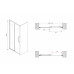 Душевая дверь ABBER Schwarzer Diamant AG30150MH хром 