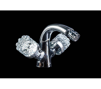 Смеситель для биде CRYSTAL Хром (двуручковый) Boheme 276-CRST 