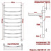 Полотенцесушитель Электрический Ника ARC ЛД ВП 120/40 правый тэн хром 