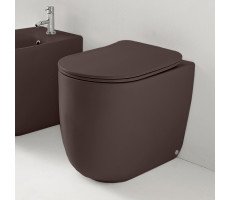 Унитаз безободковый пристенный Kerasan Nolita 531875 цвет: Borgogna matt Унитаз безободковый пристенный Kerasan Nolita 531875 цвет: Borgogna matt