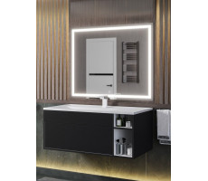 Тумба под раковину для ванной подвесная Uperwood Lotus Premium 100х50х42 см, черная 39340205464 Тумба под раковину для ванной подвесная Uperwood Lotus Premium 100х50х42 см, черная 39340205464