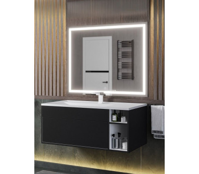 Тумба под раковину для ванной подвесная Uperwood Lotus Premium 100х50х42 см, черная 39340205464 Тумба под раковину для ванной подвесная Uperwood Lotus Premium 100х50х42 см, черная 39340205464