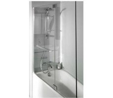 Душевая шторка на борт ванны Adequation 100 хром петли Jacob Delafon E4931-GA Душевая шторка на борт ванны Adequation 100 хром петли Jacob Delafon E4931-GA