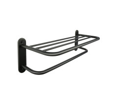 Полка для полотенец FIXSEN черная 66 см Hotel  FX-31015B 