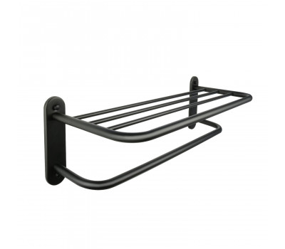 Полка для полотенец FIXSEN черная 66 см Hotel  FX-31015B 