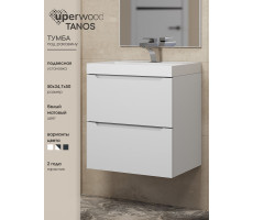 Тумба под раковину в ванную 50 Uperwood Tanos подвесная белая матовая 2930205147 Тумба под раковину в ванную 50 Uperwood Tanos подвесная белая матовая 2930205147
