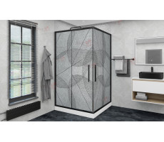 Душевой уголок AvaCan KB 100-110 MT черный 