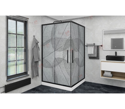 Душевой уголок AvaCan KB 100-110 MT черный 