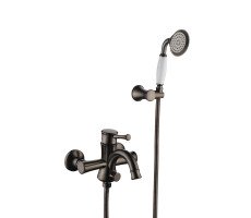 Смеситель Lemark Peretto LM6302RB для ванны коричневый | черный Смеситель Lemark Peretto LM6302RB для ванны коричневый | черный