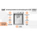 Кухонная мойка D&K нержавеющая сталь графит DKS505006 графит 