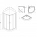 Душевой уголок AM.PM X-Joy W88E-205-080MT64 Стекла прозрачные; профиль матовый хром; поддон белый 
