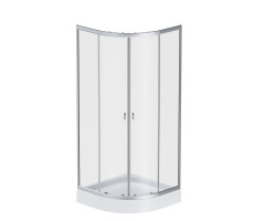 Душевой уголок AM.PM X-Joy W88E-205-080MT64 Стекла прозрачные; профиль матовый хром; поддон белый 