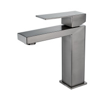 Смеситель для раковины Shevanik S7001T, оружейная сталь