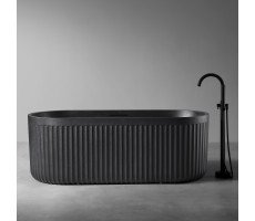 Ванна из искусственного камня ABBER Stuttgart AM9925B черная матовая 