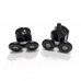 Душевой уголок ABBER Schwarzer Diamant AG30150BH-S60B-S60B черный матовый 