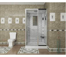 Душевая кабина Niagara Luxe NG-7711WR (900x1200х2150) низкий поддон стенки БЕЛЫЕ  