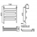 Полотенцесушитель Электрический Ника CURVE ЛZ ВП 60/50 левый тэн хром 