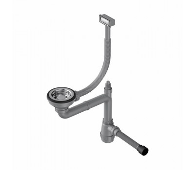 Слив-перелив OMOIKIRI WK-1-IN, для одночашевых моек, цвет-нержавеющая сталь 4956482 