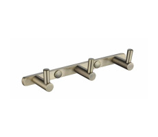 Планка KAISER с 3-мя крючками  Bronze H0023 бронза 