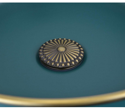 Донный клапан для раковины Bronze de luxe Цветок 21965 бронза 