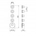Встраиваемая часть Almar Modular E180034.HB Латунь 