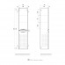 Пенал EQUIL Mirage 36 подвесной с корзиной правый графит софт Пенал EQUIL Mirage 36 подвесной с корзиной правый графит софт