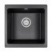 Мойка кварцевая BRILON, PM104546-BL, черный, 445х460, подст. мон. Paulmark Мойка кварцевая BRILON, PM104546-BL, черный, 445х460, подст. мон. Paulmark