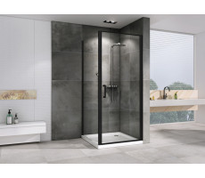 Душевой уголок ABBER Sonnenstrand AG04100B-S100B черный матовый 