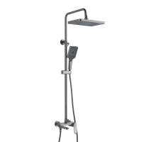 Душевая система Shevanik S4536T, оружейная сталь