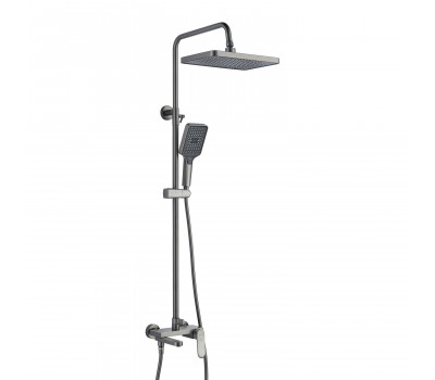 Душевая система Shevanik S4536T, оружейная сталь